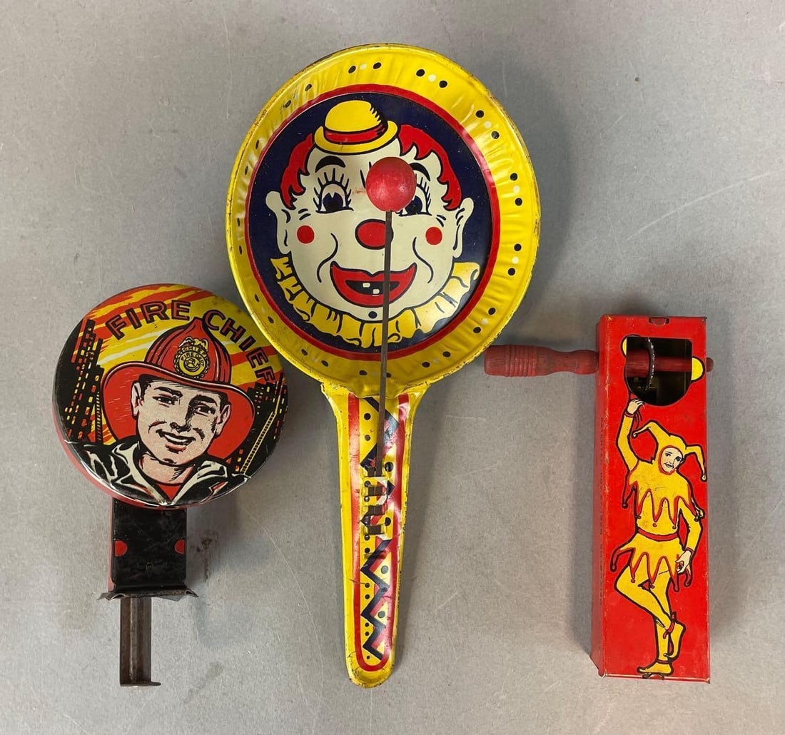 Group of Vintage Tin Noisemakers (1 of 2)