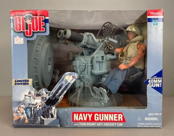 Limited Edition Hasbro G.I. Joe Navy Gunner Action Figure Playset