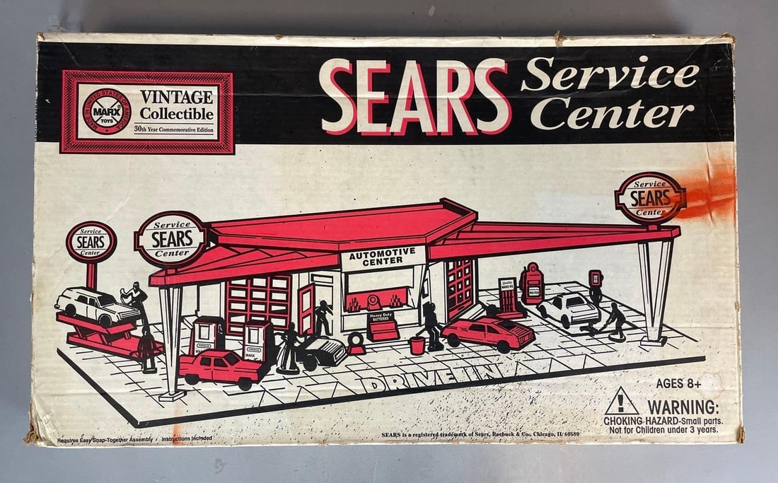 1995 Marx Tin Litho Sears Service Center (1 of 3)