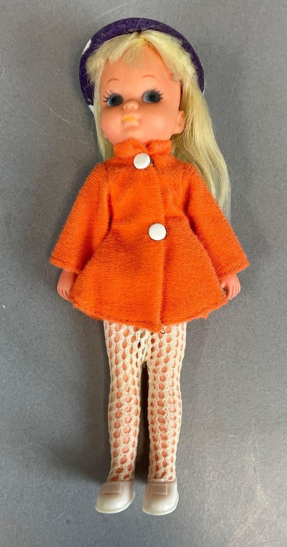 Vintage Miniature Doll: Made in Hong Kong, 7"
