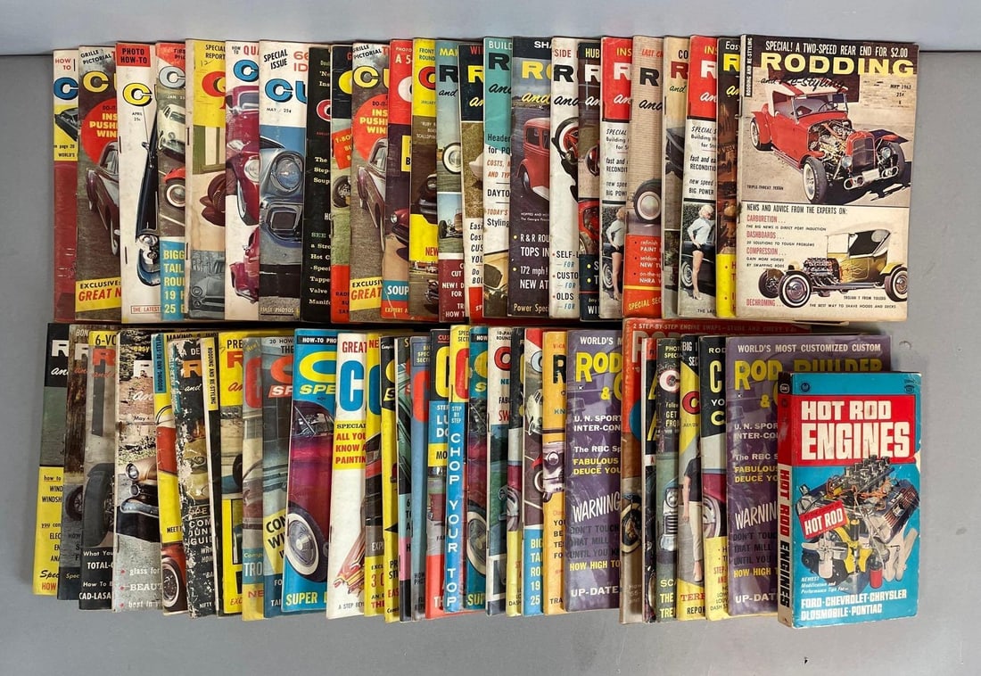 Group of Vintage Custom Hot Rod Car Magazines (1 of 2)