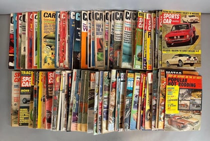 Group of 1960s Automobile Magazines