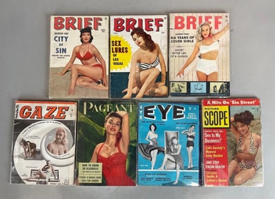 Group of Vintage Pin-Up Magazines