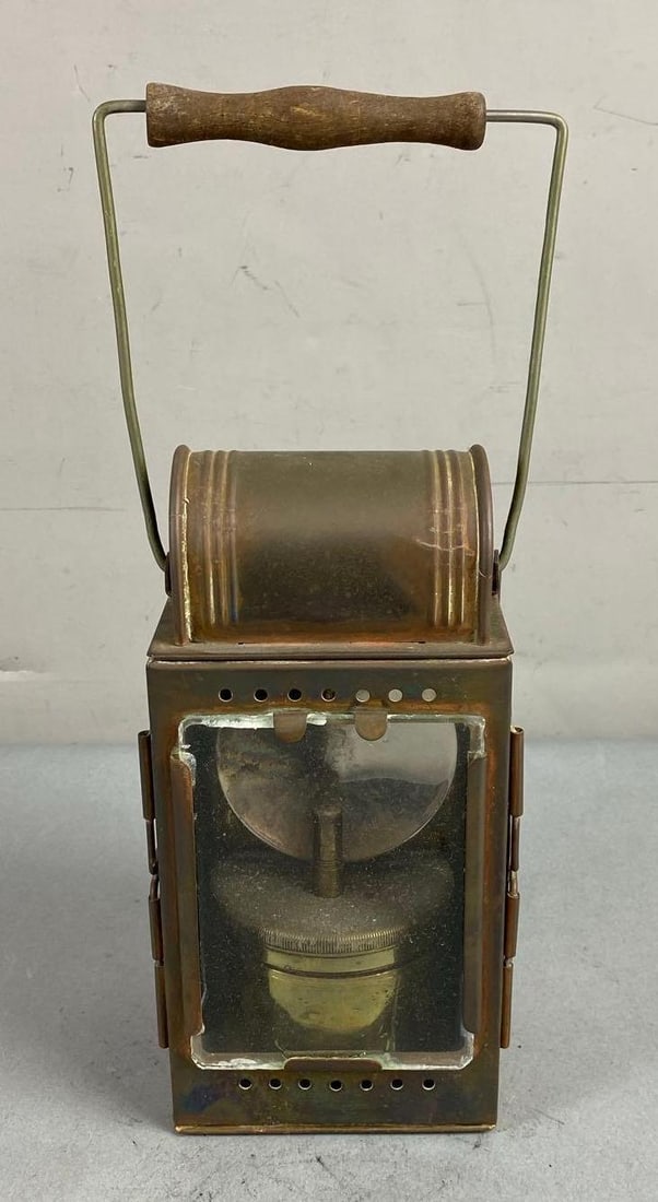 Antique German Made Brass Carbide Lantern (1 of 6)