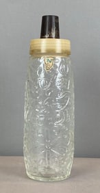 Vintage Seagrams Illinois Series N Textured Glass Decanter