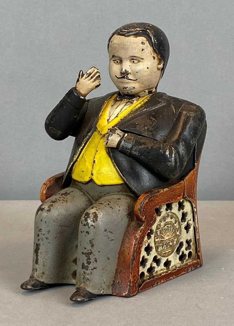 1873 Cast Iron Tammany Coin Bank (1 of 3)