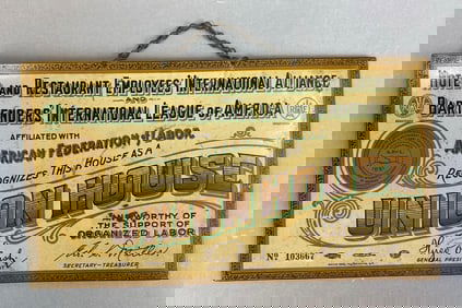 Antique TOC No. 103667 Union House Advertising Sign