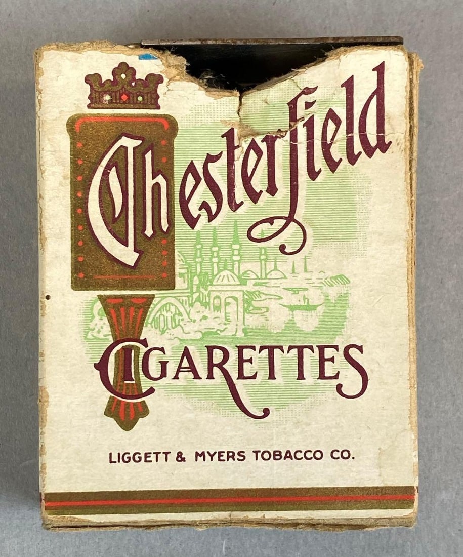 Vintage Chesterfield Chiseler Gag Cigarette Pack: Measures 3” H