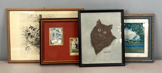 Group of 4 Vintage Prints