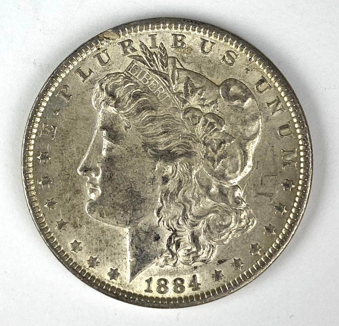 1884 US Morgan Silver Dollar: 1884 US Morgan Silver Dollar