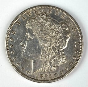 1891 S  US Morgan Silver Dollar