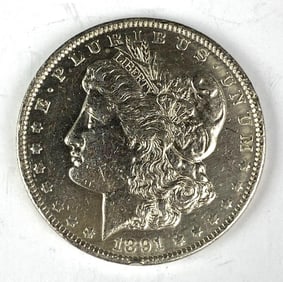 1891 US Morgan Silver Dollar