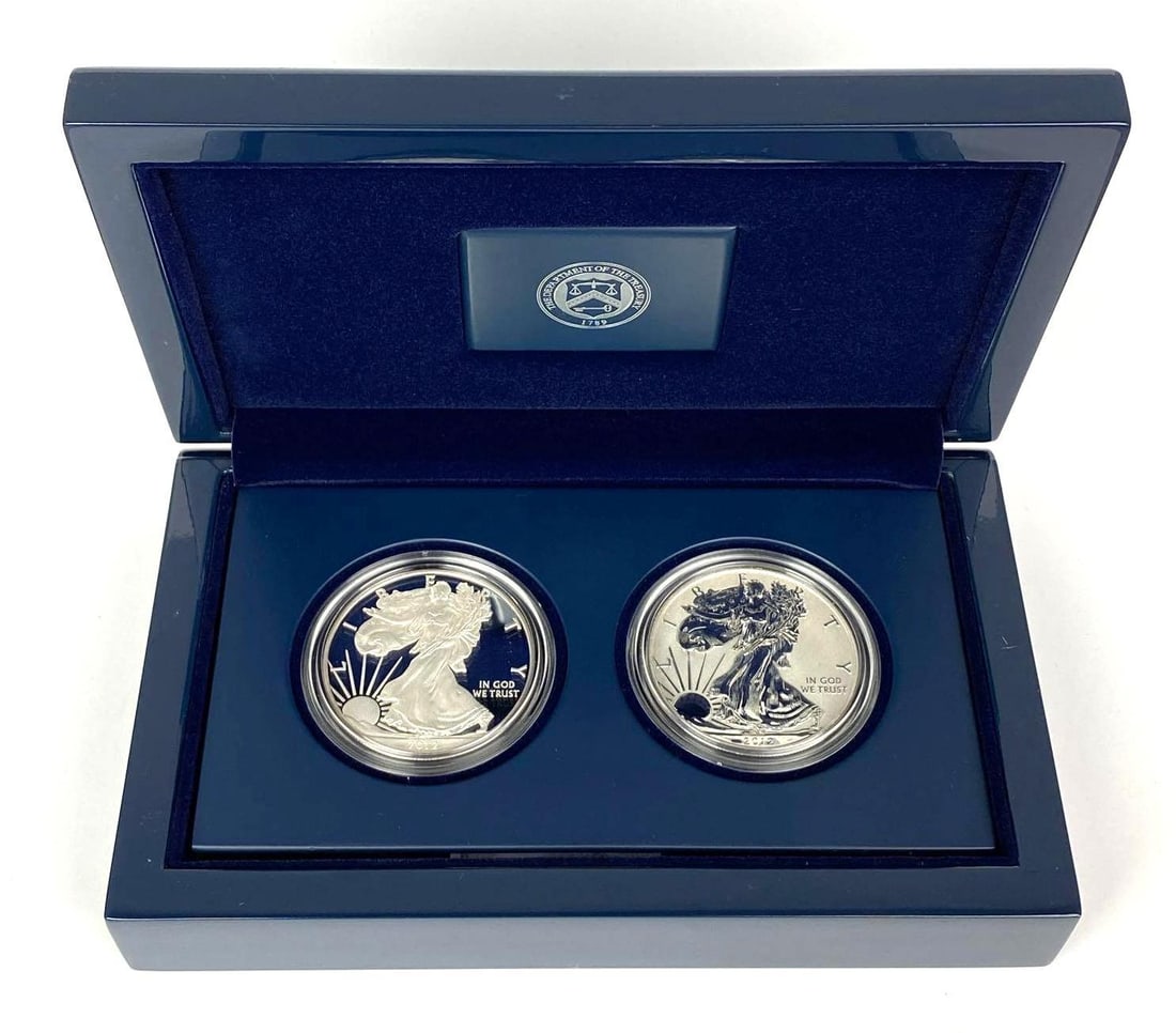 2012 US Mint San Francisco American Silver Eagle 2 Coin Silver Proof Set (1 of 6)