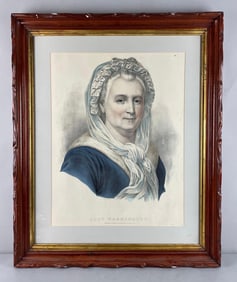 Antique Currier and Ives Lady Washington Lithograph