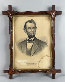 Antique Currier and Ives Abraham Lincoln the Nations Martyr Lithograph