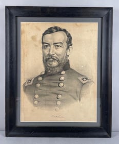 Antique Currier and Ives General Phil. H. Sheridan Lithograph