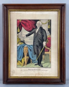 Antique N. Currier Washington Lithograph