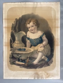 Antique Lafosse The Little Navigator Lithograph