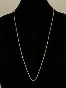 Italian Sterling Silver Box Chain Necklace