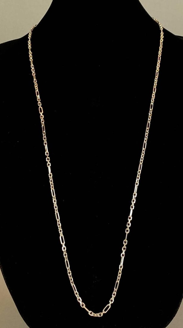 Milor Sterling Silver Italian Figaro Chain Necklace (1 of 2)