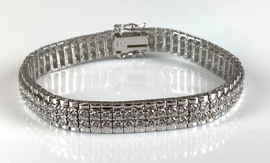 Sterling Silver CZ Bracelet (1 of 3)