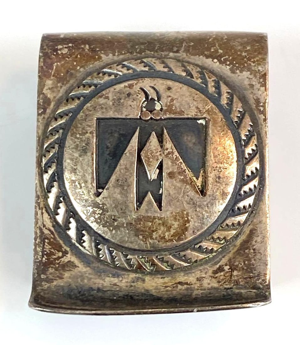Sterling Silver Native American Thunderbird Money Clip (1 of 2)