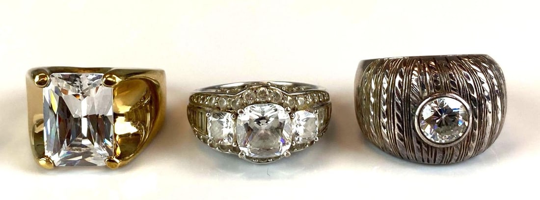 Group of 3 Sterling Silver Rings (1 of 2)