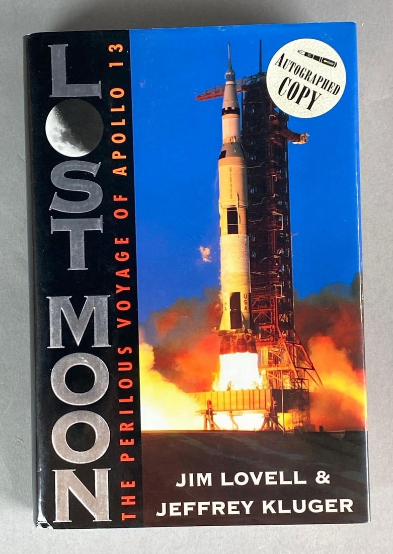Signed Jim Lovell Lost Moon Hardcover Book (1 of 3)