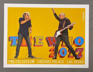 2017 The Who Las Vegas The Colosseum Poster