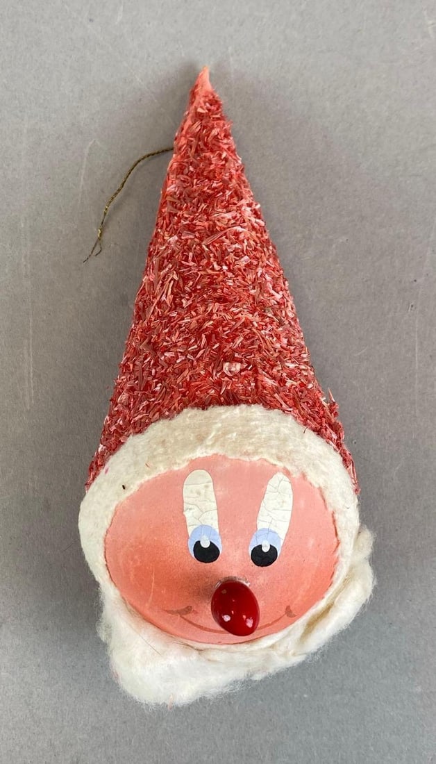 Vintage Santa Claus Head Christmas Ornament (1 of 3)