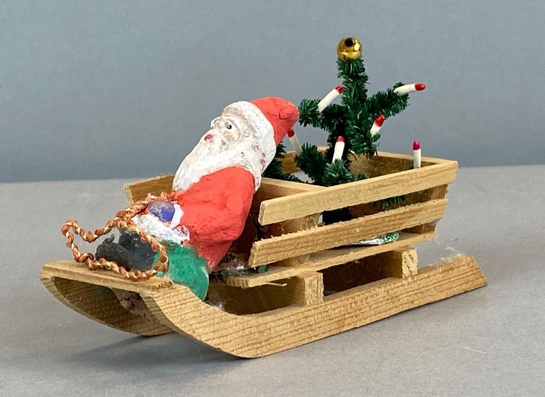 Vintage Santa Claus Sleigh Christmas Decoration (1 of 4)