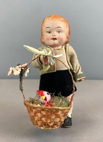 Vintage German Wind Up Doll