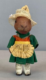 Vintage German Walking Bunny Wind Up Toy