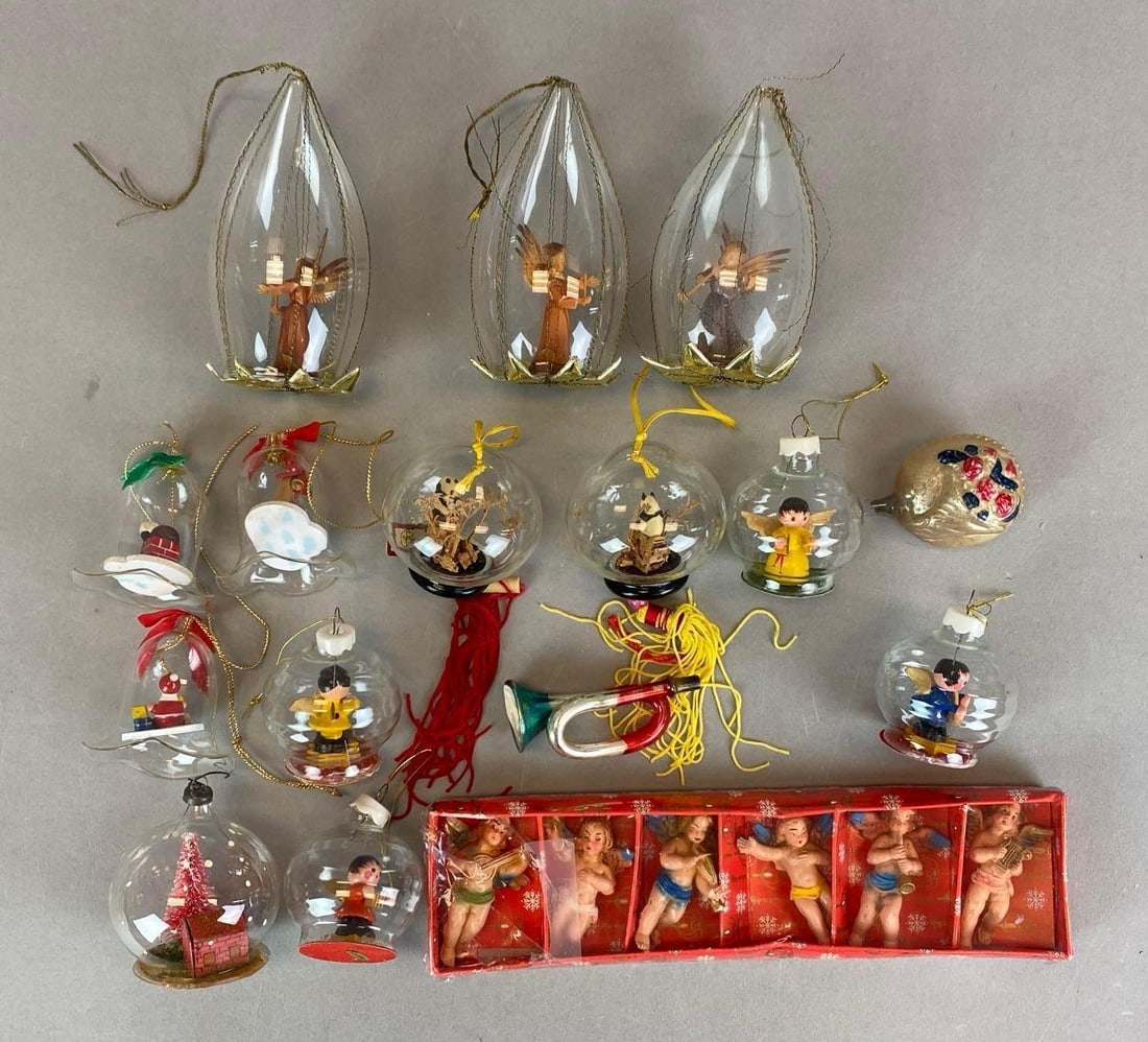 Group of Vintage Christmas Angel Ornaments (1 of 3)