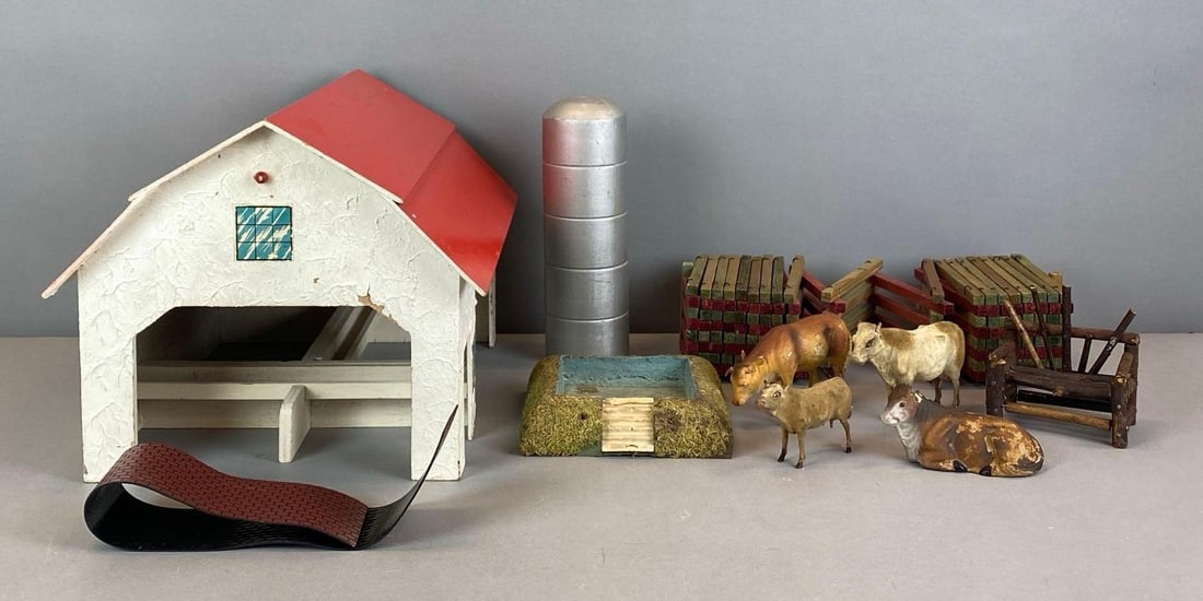 Group of Vintage Handmade Farmstead Playset (1 of 3)