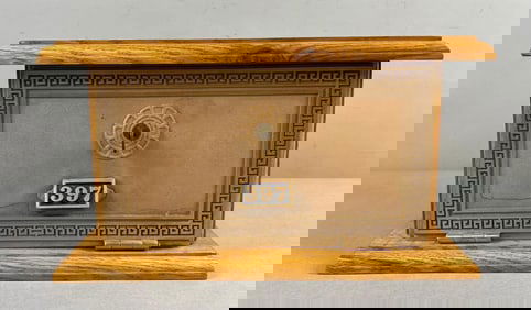 Vintage US Postal Bank Door Coin Box