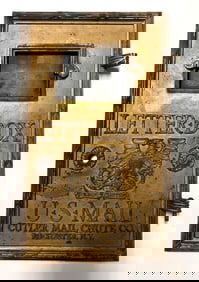 Antique Cutler US Mail Cast Iron Chute Door