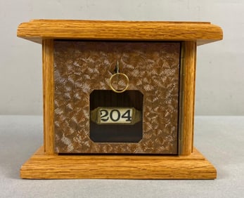 Vintage US Postal Bank Door Coin Box