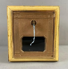 Vintage US Postal Bank Door Coin Box