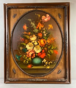 Vintage Oil Painting of Bouquet of Flowers