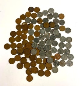 Group of 113 Lincoln Wheat Pennies
