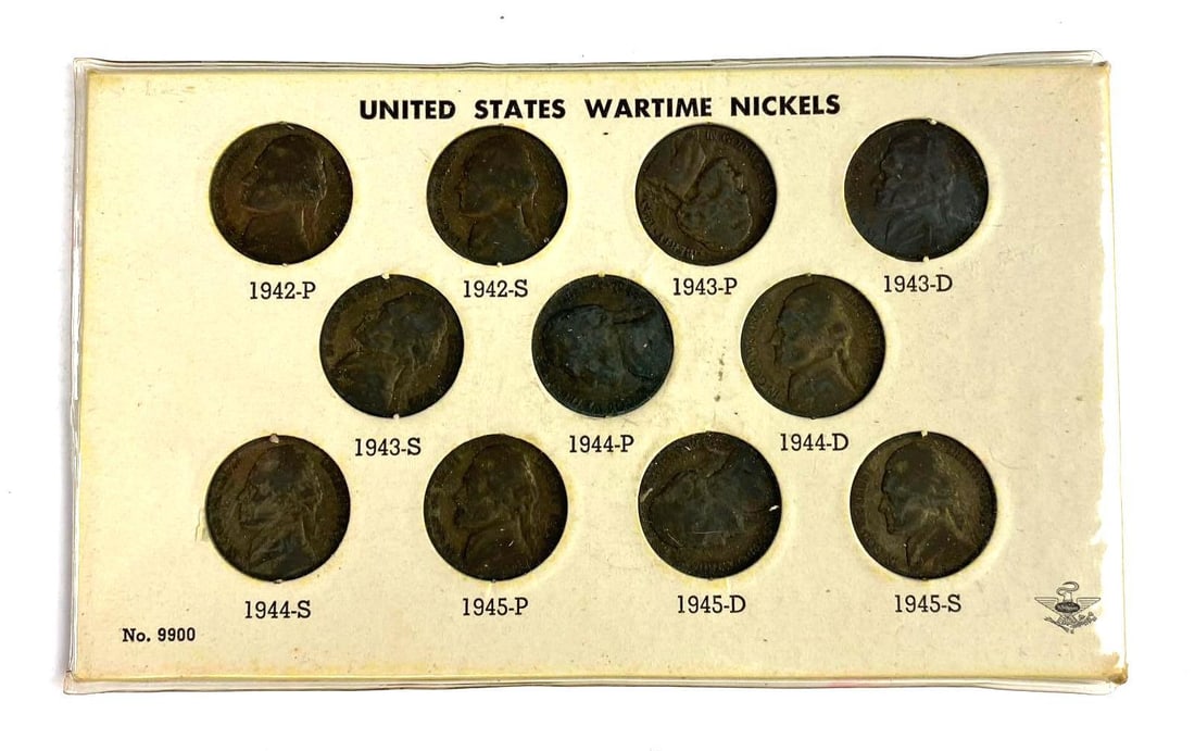 Group of 11 Untied States War Time Jefferson Silver Nickels (1 of 4)