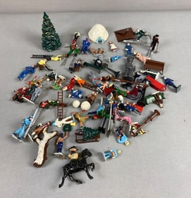 Group of Assorted Winter Themed Lead Figures