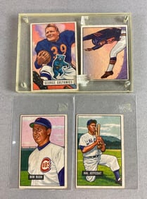 Group of 4 1950’s Bowman Gum Trading Cards