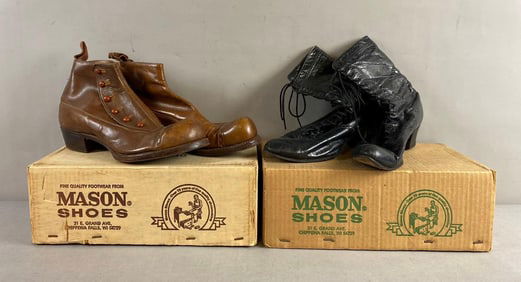 Group of 2 Vintage Mason Shoes Women Leather Shoes