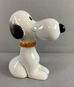 Vintage Peanuts Snoopy Ceramic Coin Bank