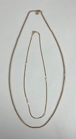 Group of 2 14k Gold Chains