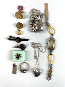 Group of Sterling Silver Jewelry and More