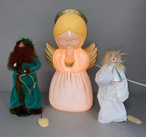 Group of 3 Christmas Themed Figures