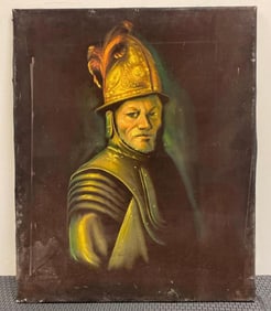 Vintage Velvet Elvis Style Art Painting